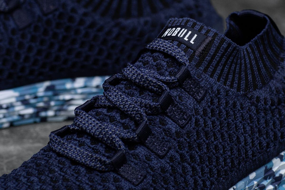 Nobull Knit Runner Men's Running Shoes Navy | Australia (TA0652)